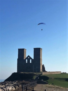 2018 10 HERNE BAY - Vol au dessus de l' Abbaye de Reculver - Catherine Francis-Yeats